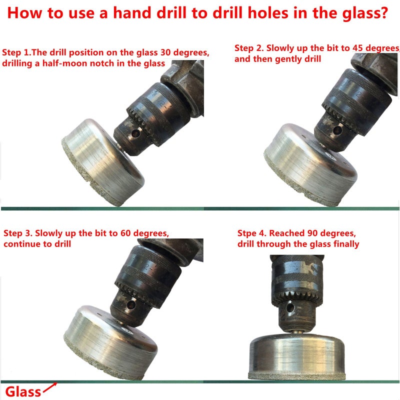 JINGLING 57mm Diamond Drill Bit Tile Hole Saw Tools for Glass Stone - Image 5